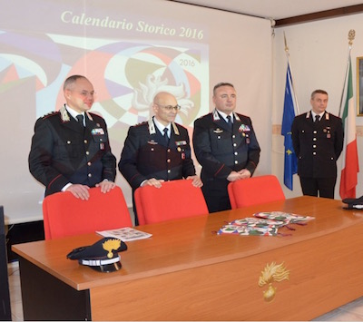 presentazione calendario dell'Arma