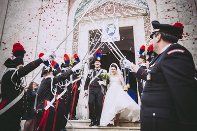 Matrimonio in alta uniforme per un Carabiniere del Comando Provinciale di Isernia