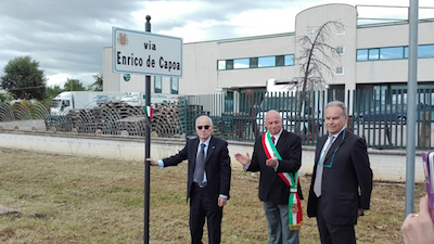 Campobasso, strada intitolata ad Enrico de Capoa