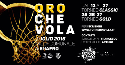 Oro che vola - Torneo in Villa a Venafro