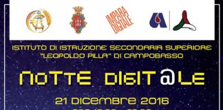 Campobasso, Notte Digitale il 21 dicembre all'Istituto Pilla