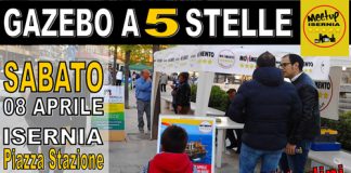 LOCANDINA GAZEBO M5S ISERNIA