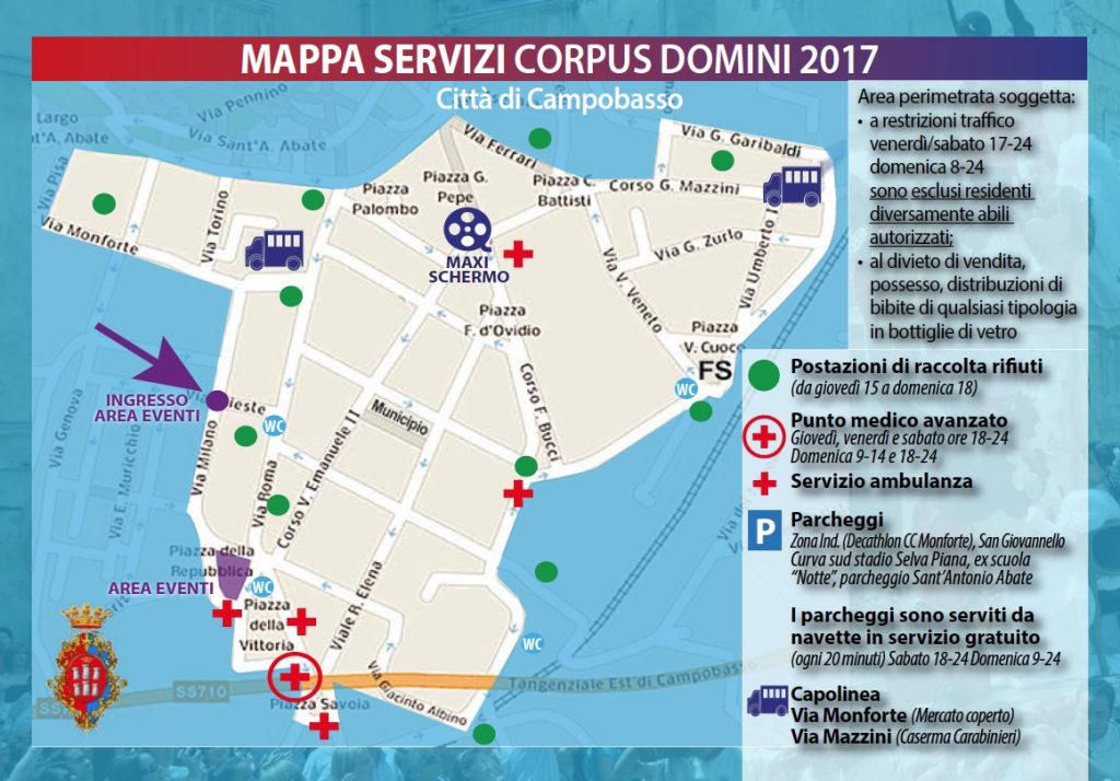 Corpus Domini Campobasso mappa servizi