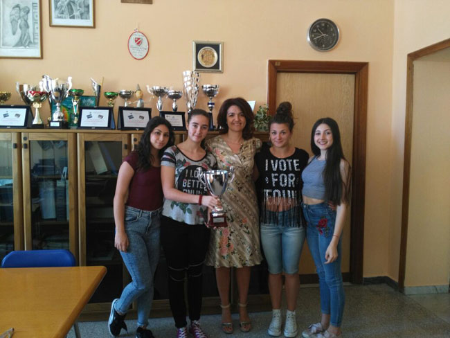 le ragazze dell’I.I.S.S. Alfano trionfano nella ginnastica