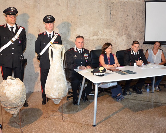 Venafro, consegnate anfore romane di epoca imperiale alla Soprintendenza Archeologica