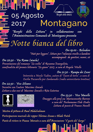 Notte bianca del libro Montagano