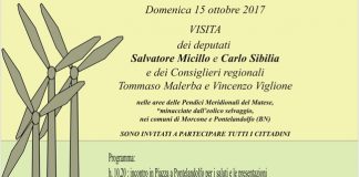 Manifestazione antieolica 15 ottobre 2017