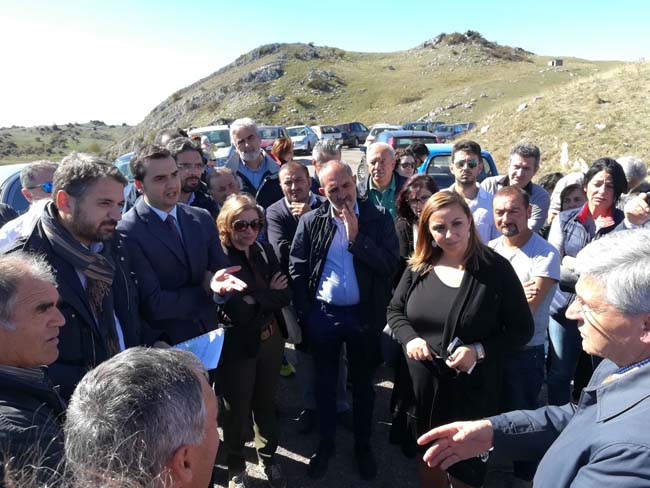 manifestazione sui Monti del Matese a Morcone