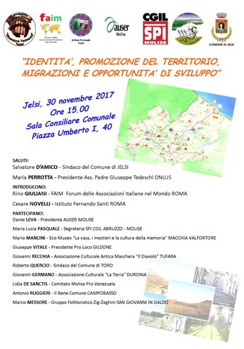 Promozione del Territorio - Jelsi 30.11.2017