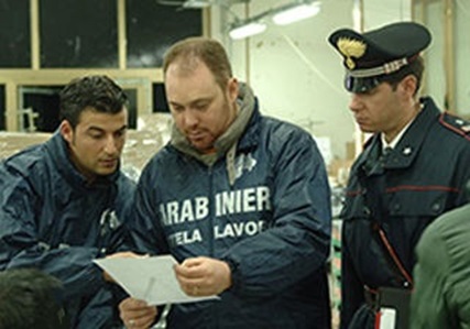 Carabinieri tutela lavoro