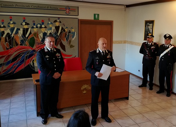 Isernia, attività operativa dei militari dell’Arma: bilancio 2017