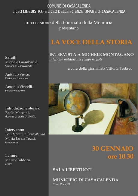 "La Voce della storia" a Casacalenda intervista a Michele Montagano