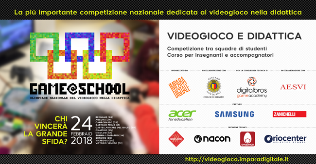 Game@School: il 24 febbraio all'Istituto Pilla di Campobasso