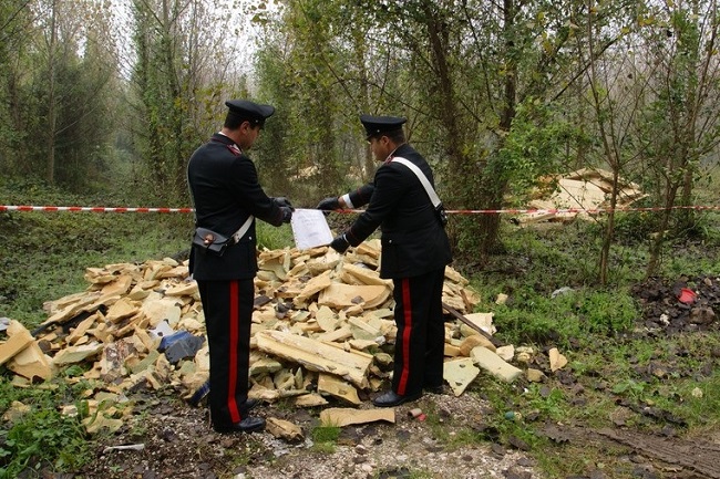 Venafro, smaltimento illecito rifiuti: denunciato pregiudicato