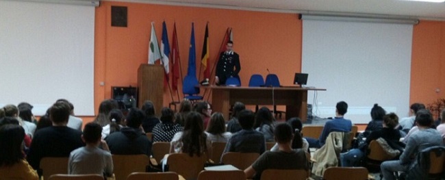 Agnone, incontro con i Carabinieri all'Istituto Tecnico Marinelli