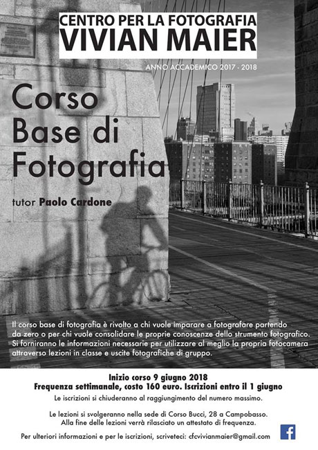 Corso base fotografia Campobasso 9 giugno 2018