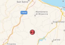 Terremoto in Molise, 4.2 con epicentro Acquaviva Collecroce