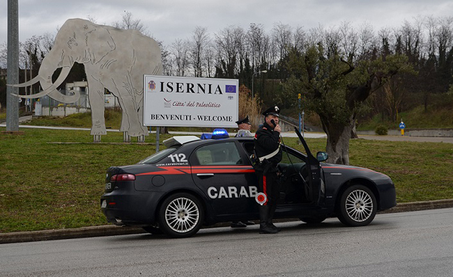 controllo carabinieri Isernia