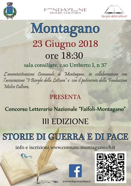 Storie di guerra e di pace concorso letterario Montagano