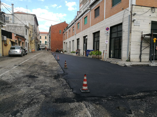 Termoli nuovi asfalti via Cannarsa