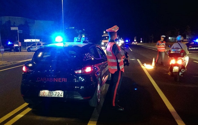 controlli notturni carabinieri