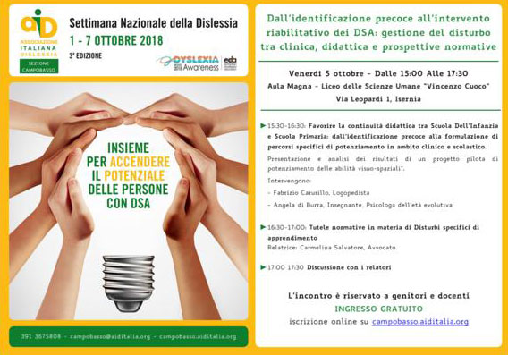 settimana dislessia Isernia