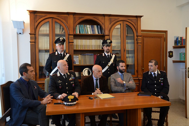 conferenza stampa in procura