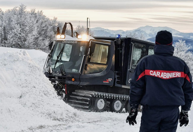 carabinieri isernia neve