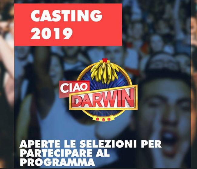 casting Ciao Darwin 2019