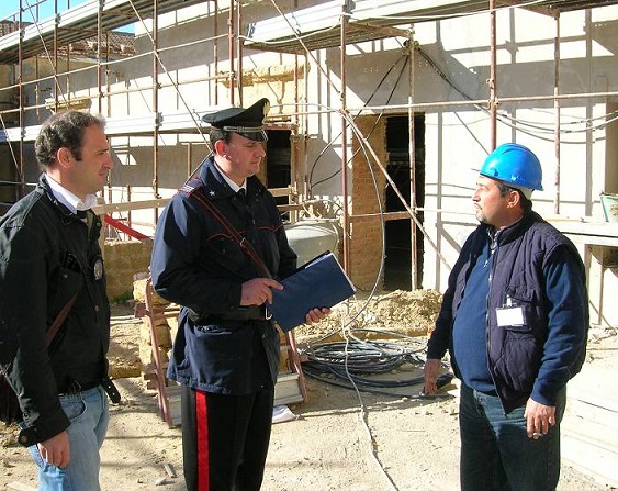 controllo cantieri Carabinieri