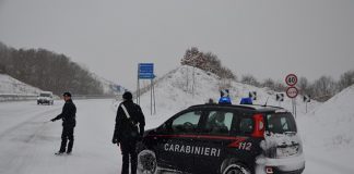 neve carabinieri intervento