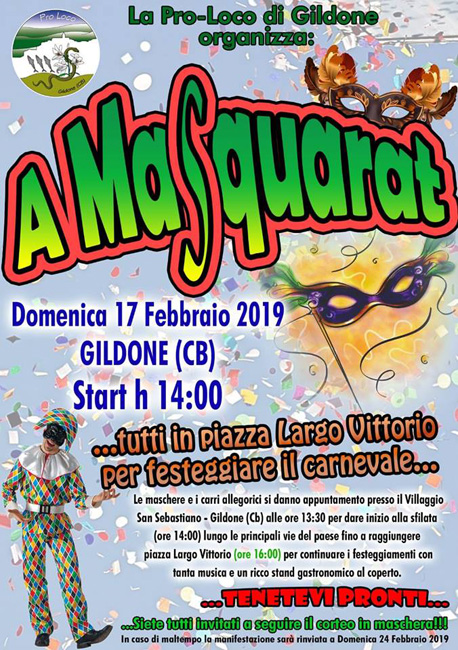 a masquarat 17 febbraio 2019