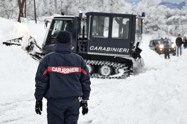 carabinieri neve