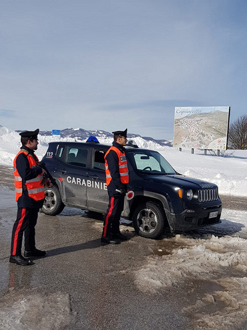 controlli Carabinieri Capracotta