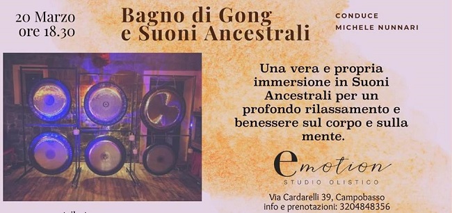 bagno di gong 20 marzo 2019