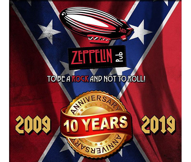 zeppelin pub 10 anni