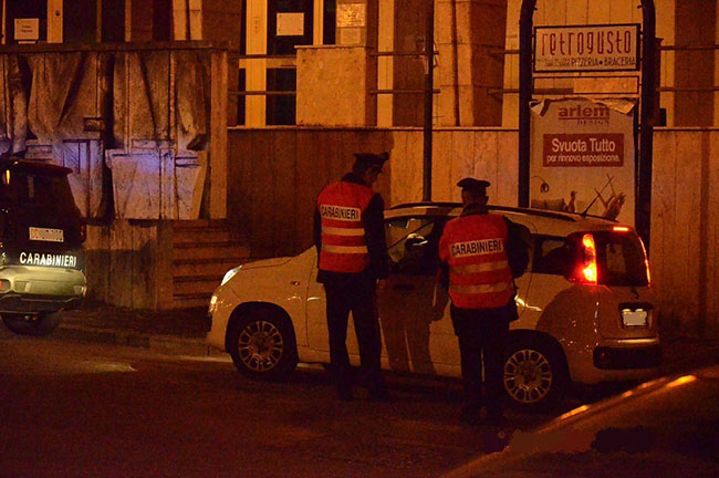 controlli notturni Carabinieri