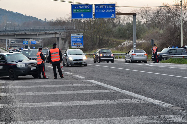 Isernia, controlli ponte Primo Maggio