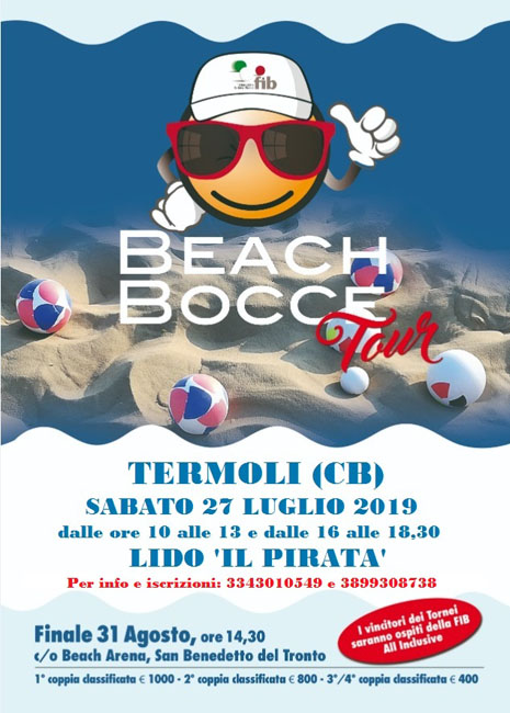 locandina beach bocce Termoli