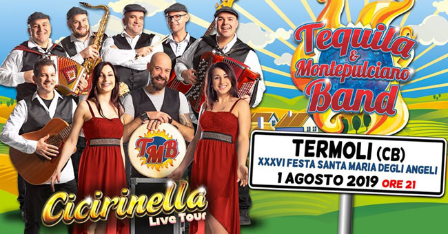 tequila & montepulciano band 1 agosto 2019