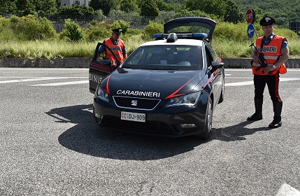 posto blocco Carabinieri