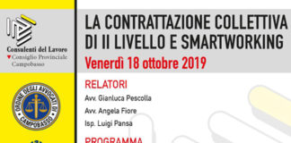 Ccontrattazione collettiva di II livello, convegno a Campobasso