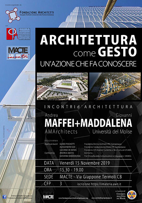 "Architettura come gesto", incontro al MACTE di Termoli