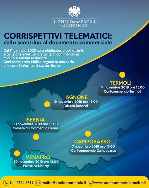 corrispettivi telematici 7 novembre 2019