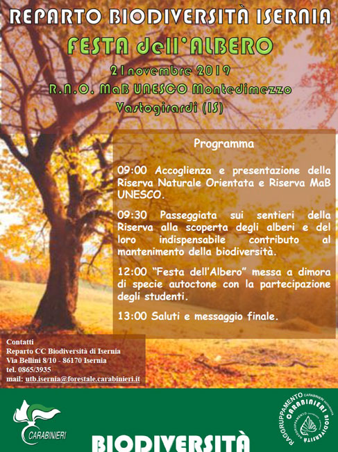 festa dell'albero isernia 21 novembre 2019