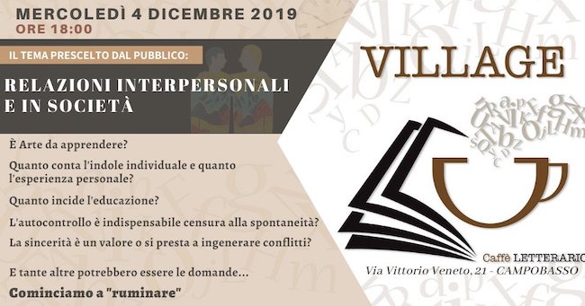 caffé letterario 4 dicembre 2019