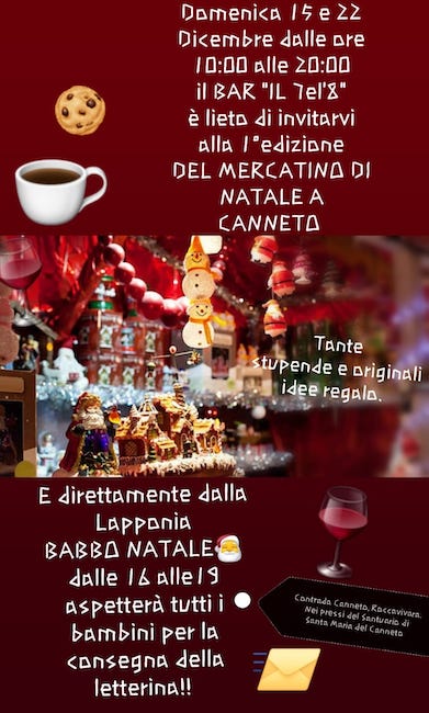 mercatino di natale canneto