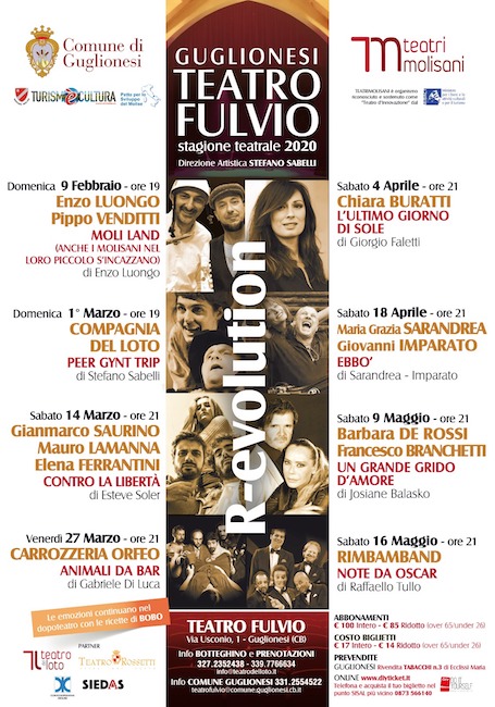 stagione teatrale 2020 teatro comunale fulvio guglionesi