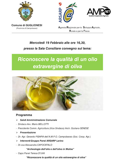 Convegno sull'olio extravergine di oliva a Guglionesi