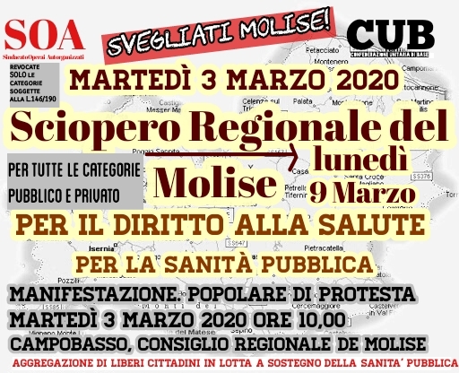 sciopero salute 3-9 marzo 2020